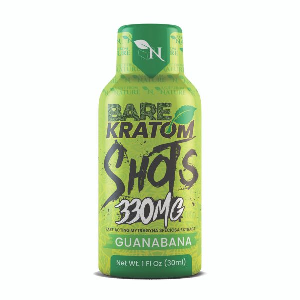 BARE KRATOM SHOTS - GUANABANA - 330MG